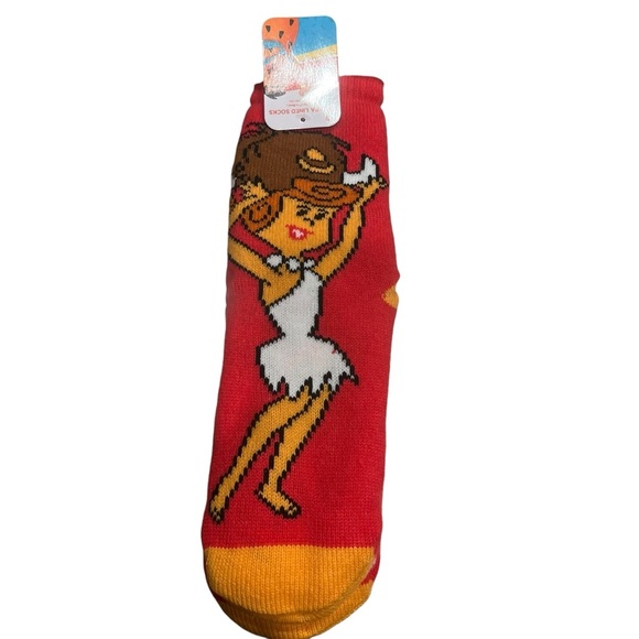 The Flintstones Sherpa Lined Socks Features Wilma & Betty One Size Fits Most NWT - Picture 1 of 5